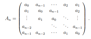 Solved Given a matrix An ∈ M(n × n; C) of the | Chegg.com