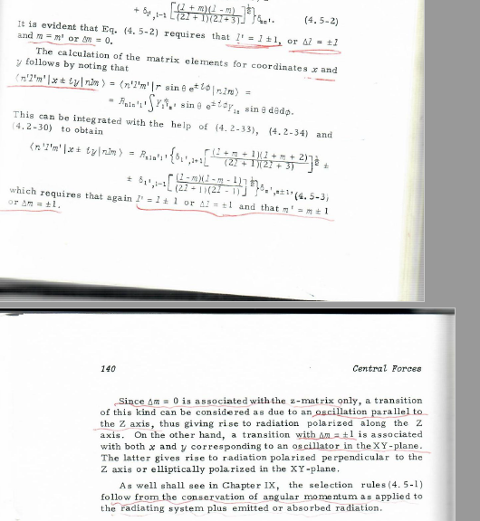 \[
\left.+\delta_{11}, 1-1\left[\frac{(l+m)(1-m)}{(2 I+1)(2 l+3)}\right]^{\frac{1}{2}}\right\}_{k=1} . \quad(4,5-2)
\]
It is 