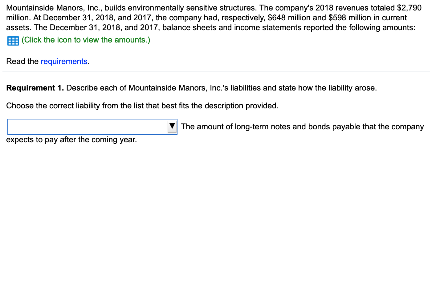 Solved Mountainside Manors, Inc., builds environmentally
