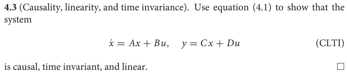 4.1 (SIMO Realization). Find a state-space | Chegg.com