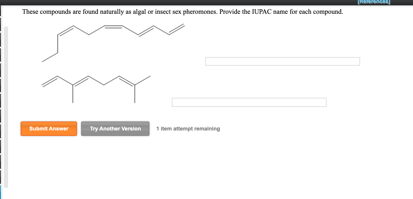 Solved References These Compounds Are Found Naturally As