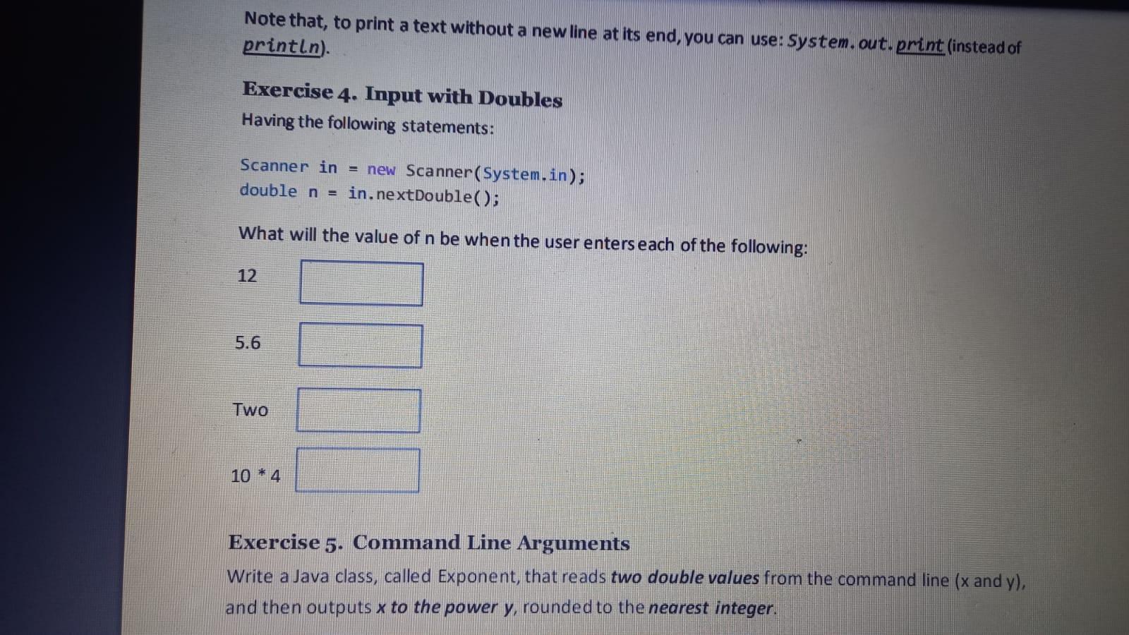 Solved Note that, to print a text without a new line at its | Chegg.com