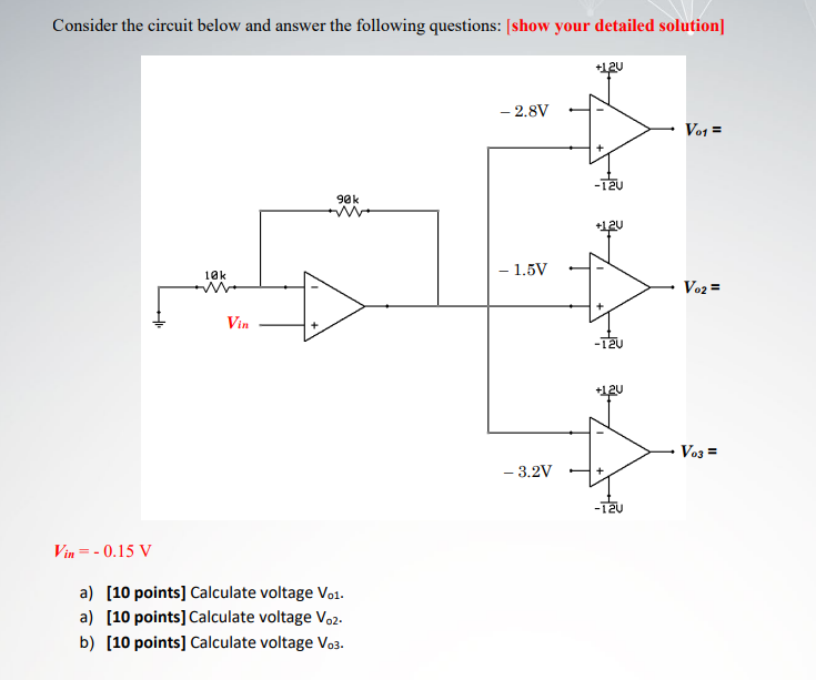 Solved Consider The Circuit Below And Answer The Following | Chegg.com