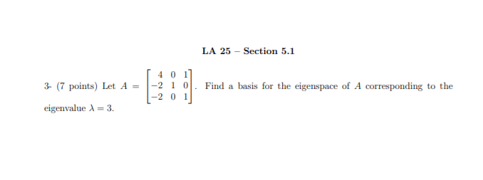 Solved MATH 3110 LA 25 - SECTION 5.1 Part 1 Spring 2020 | Chegg.com