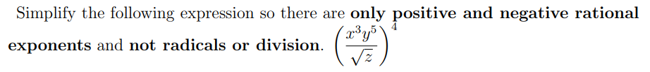 Solved Simplify the following expression so there are only | Chegg.com