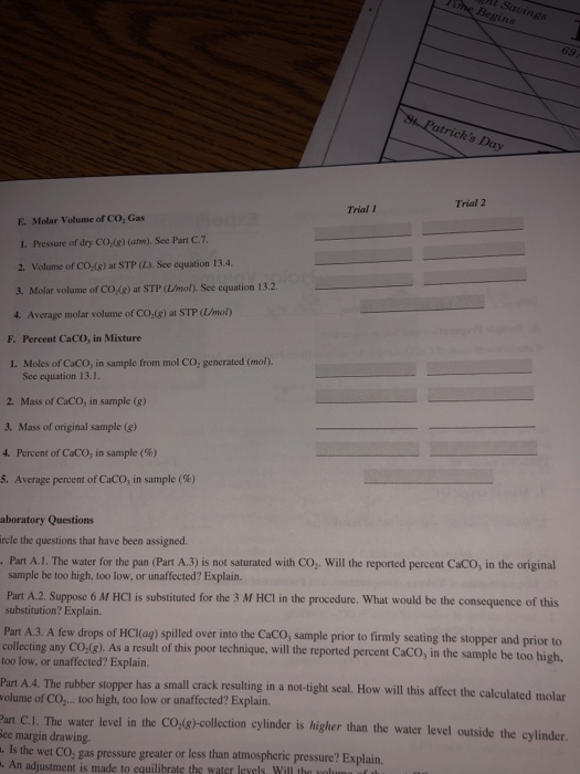 experiment 13 report sheet