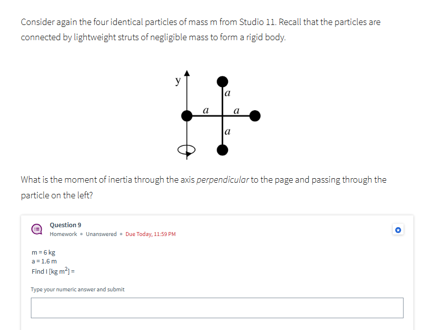 Solved Consider Again The Four Identical Particles Of Mass M | Chegg.com