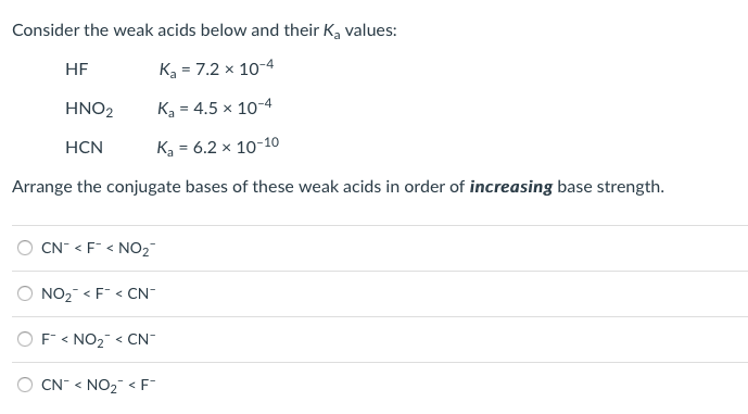 solved-consider-the-weak-acids-below-and-their-ka-values-ka-chegg