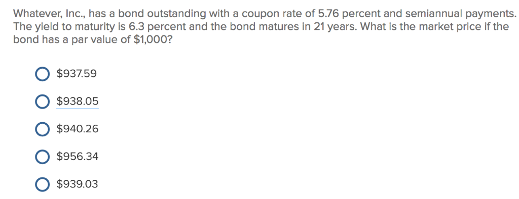 Solved Whatever, Inc., has a bond outstanding with a coupon | Chegg.com