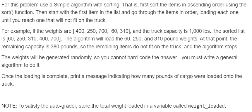 Solved You are given an array, weights, that contains the | Chegg.com