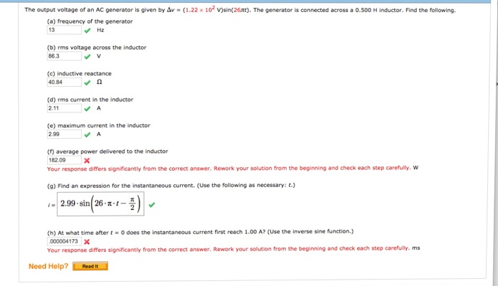 Solved I have no idea why my answer is wrong in part (f.) | Chegg.com