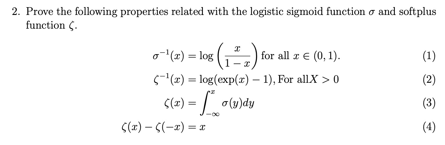 Solved 2 Prove The Following Properties Related With The