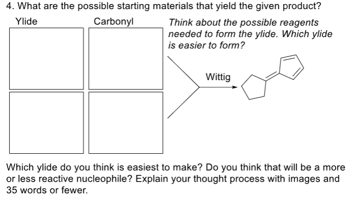 Solved What are the possible starting materials that yield | Chegg.com