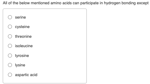 Solved All of the below mentioned amino acids can | Chegg.com