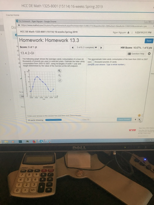 Solved HCC DE Math 13258001 (15114) 16weeks Spring 2019