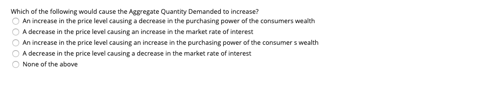 Solved Which of the following would cause the Aggregate | Chegg.com