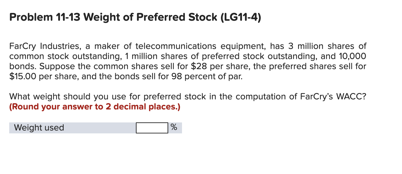 problem-11-13-weight-of-preferred-stock-lg11-4-chegg