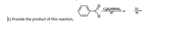 Solved 1) Provide the product of this reaction. - | Chegg.com