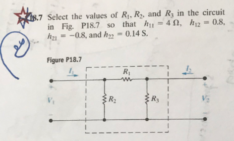 Solved 8.7 Select the values of Ry, R2, and R3 in the | Chegg.com