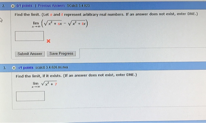 Solved 2 011 Points Previous Answers SCalc8 34023 Find Chegg
