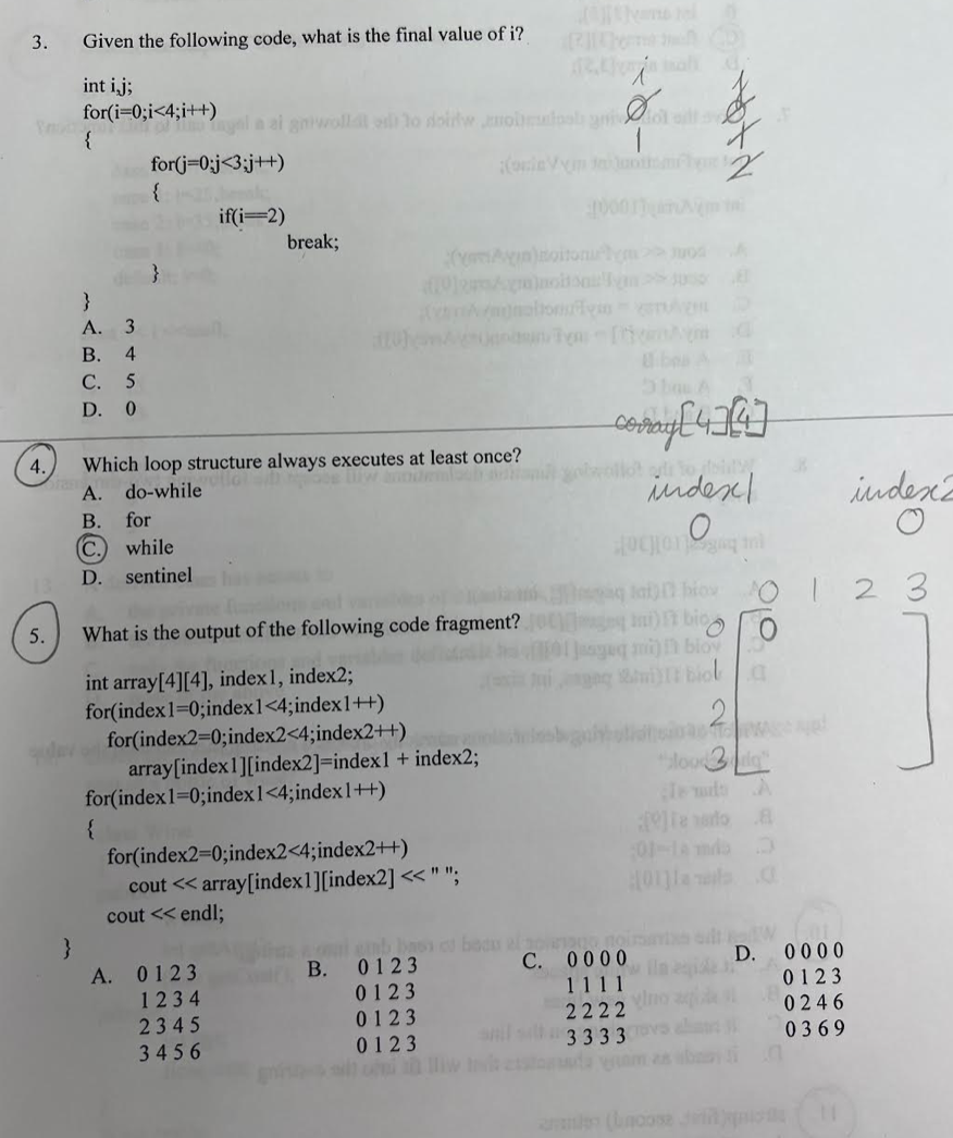 Solved 3. Given the following code, what is the final value | Chegg.com