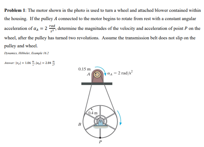 Solved Problem 1 The Motor Shown In The Photo Is Used To Chegg Solved Problem 1 The Motor Shown In The Photo Is Used To Chegg