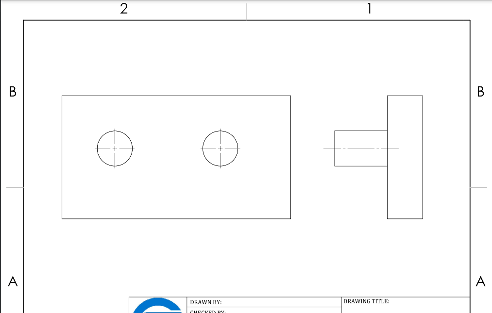 Solved • Fully dimension the two parts drawn in half scale | Chegg.com