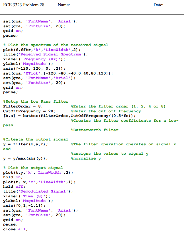 Modulator Demodulator Asset) r(t) X(t) LPF y(t) | Chegg.com