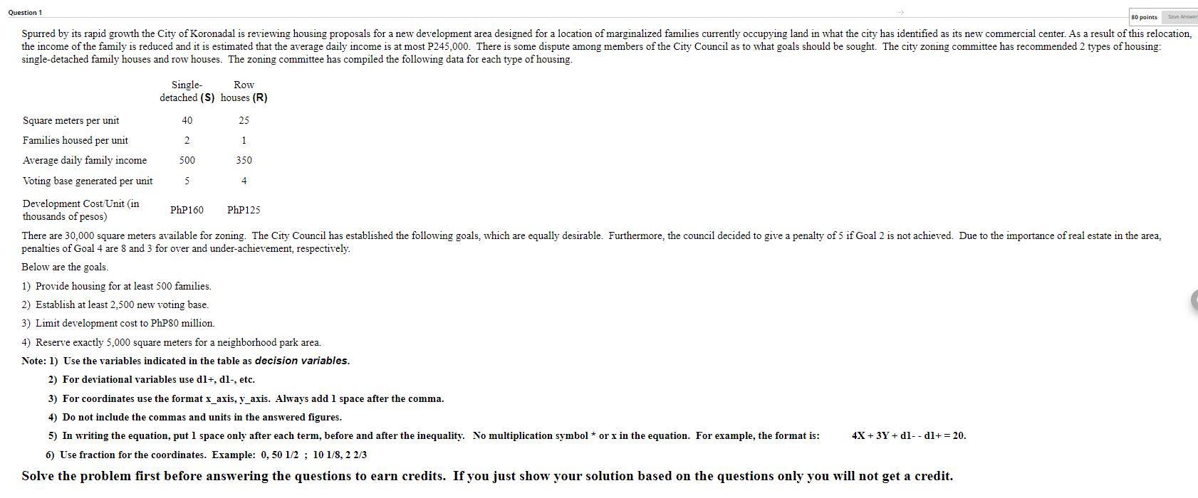 Solved Question 1 80 points Save Answer Spurred by its rapid | Chegg.com