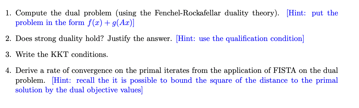 Solved Problem 6. [9%] Consider the optimization problem. | Chegg.com
