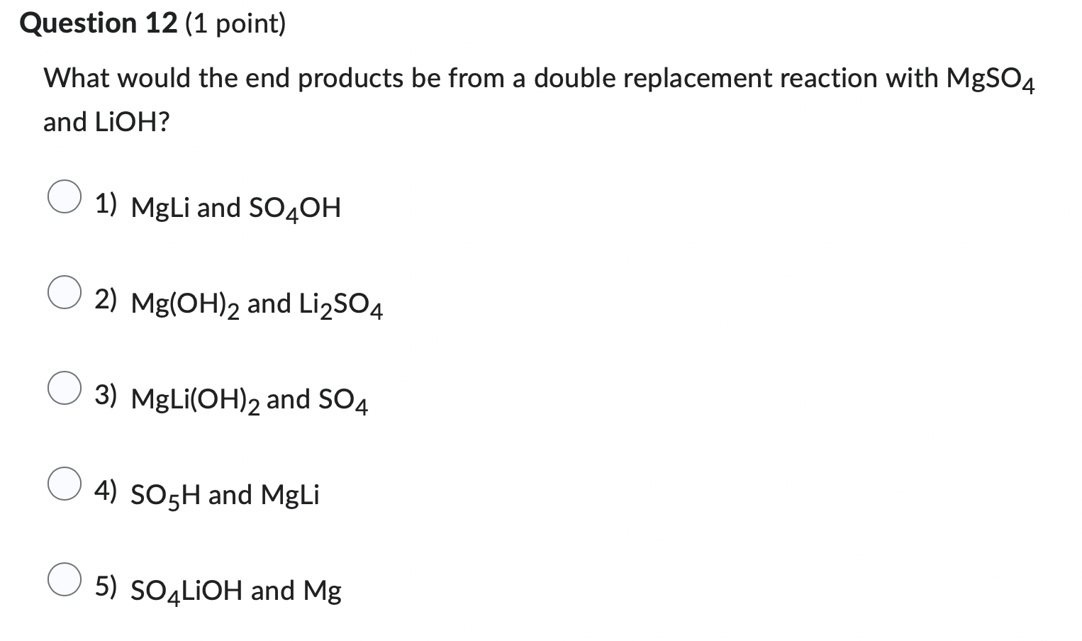 Solved What Would The End Products Be From A Double 