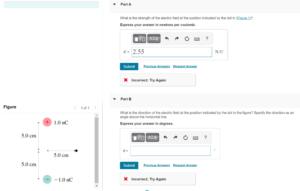 Solved What is the strength of the electric field at the | Chegg.com
