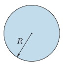 Solved The figure shows a circular region of radius R = 2.50 | Chegg.com