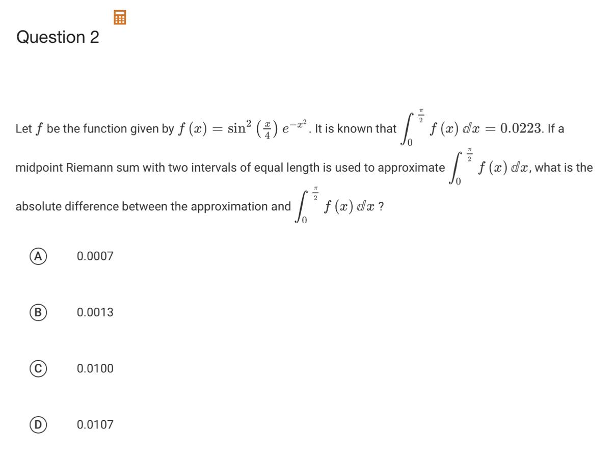 Solved Question 2 Let F Be The Function Given By F (x) = | Chegg.com