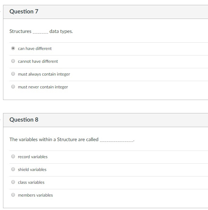 Solved Question 5 Given the following code fragment, which | Chegg.com