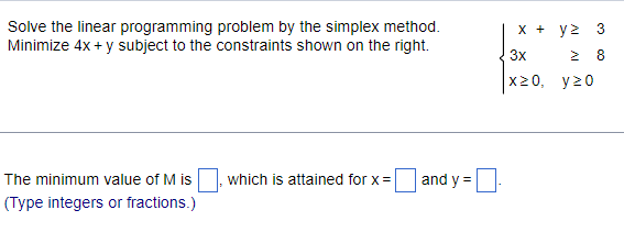 Solved Solve the linear programming problem by the simplex | Chegg.com