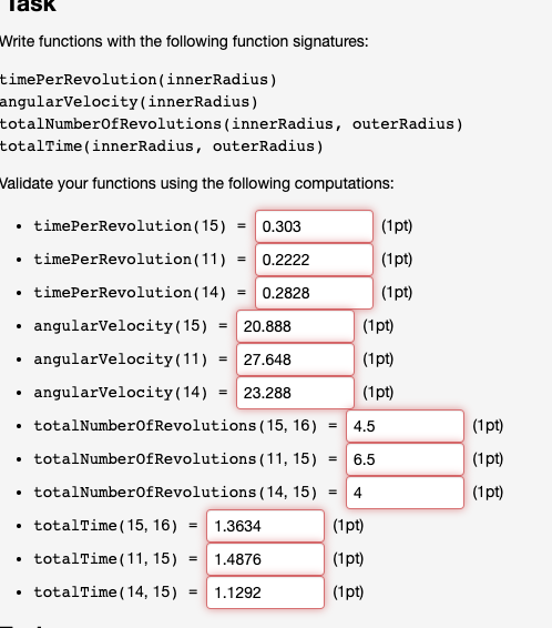 Solved Write functions with the following function | Chegg.com