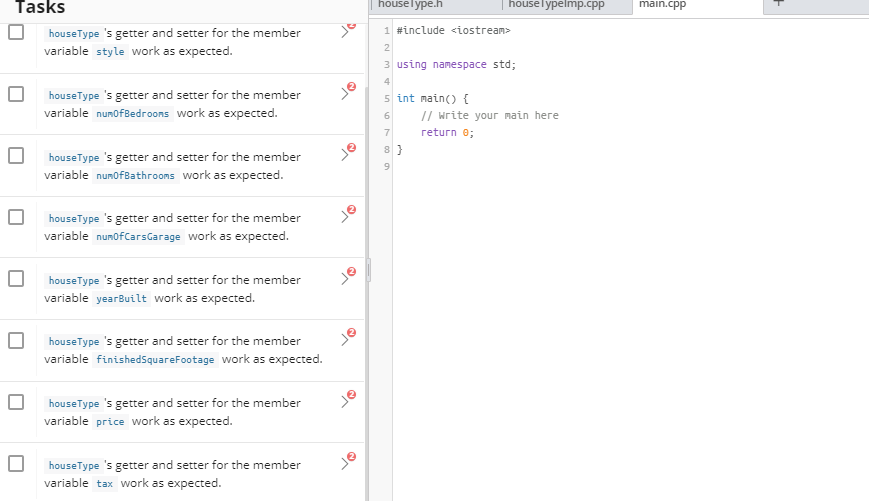 houseType.h houseTypelmp.cpp main.cpp Instructions 1 | Chegg.com