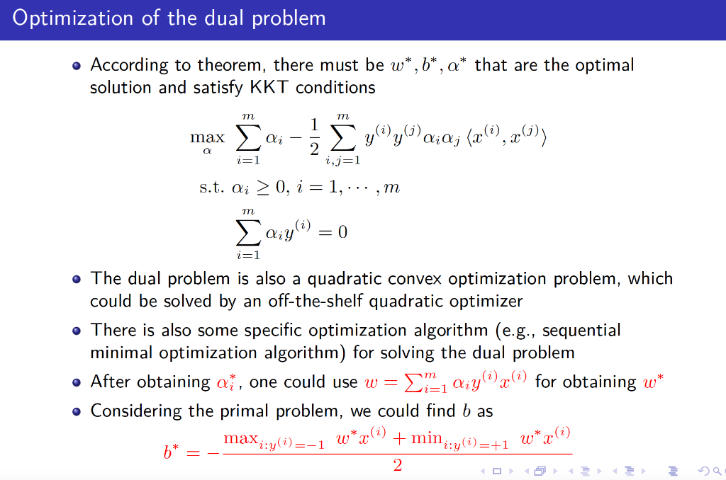 Optimization of the dual problem - According to | Chegg.com
