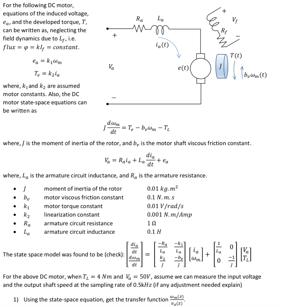 solved-for-the-following-dc-motor-equations-of-the-induced-chegg