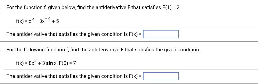 Solved For The Function F, Given Below, Find The | Chegg.com