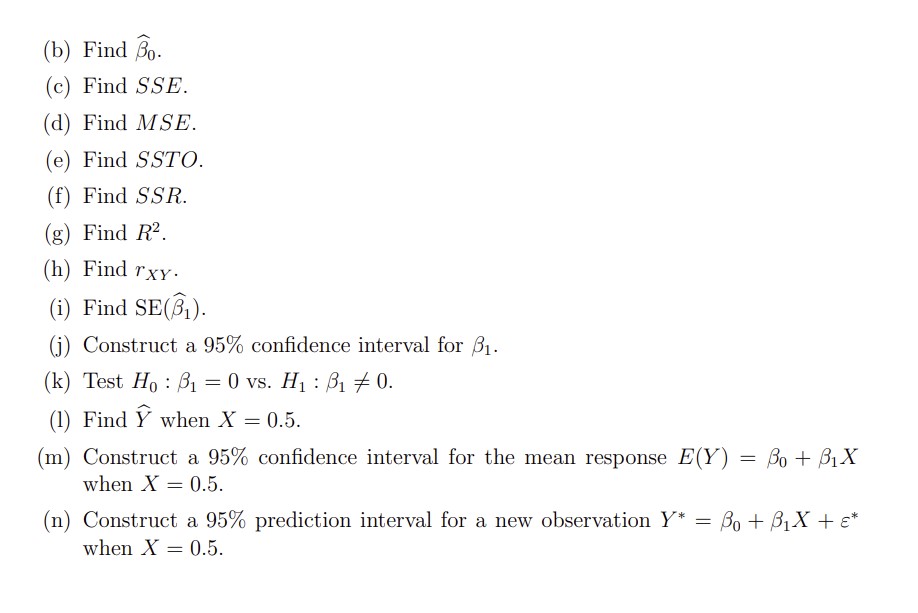 Solved 4. We Fit The Simple Linear Regression Model | Chegg.com