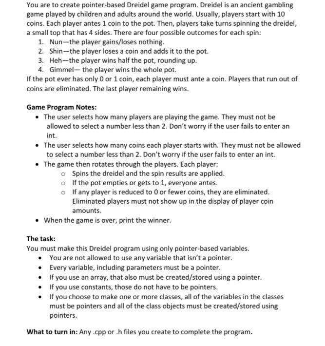 Please answer in C++ Here is an example of how the | Chegg.com