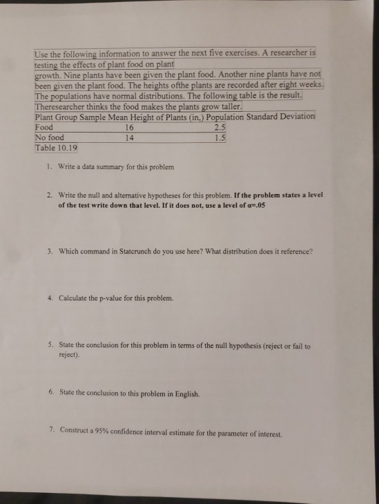 Solved Use the following information to answer the next five | Chegg.com