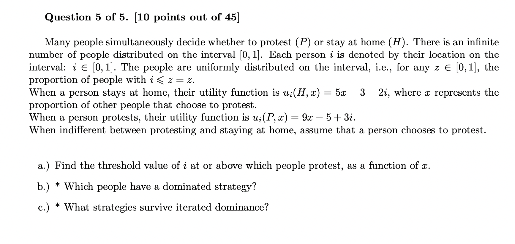 Solved Question 5 of 5. [10 points out of 45 ] Many people | Chegg.com