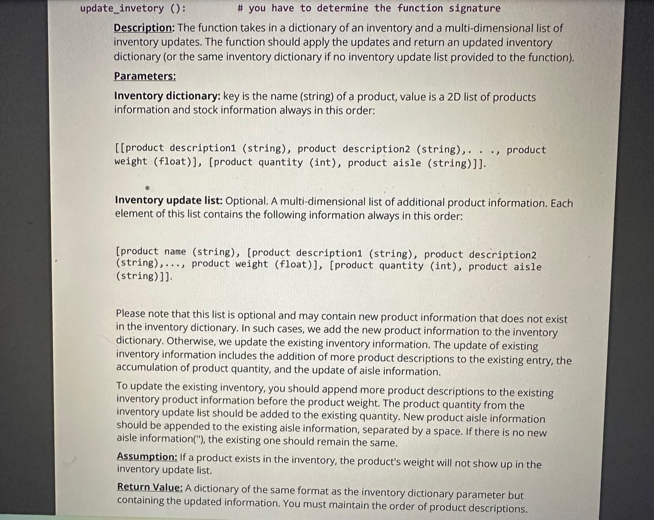 Solved The purpose of this assignment is to practice writing | Chegg.com