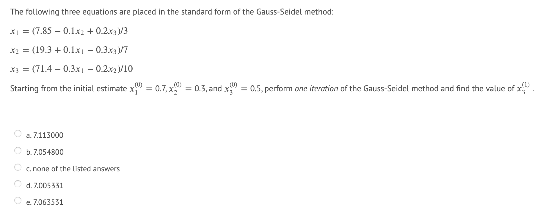 Solved Question | Chegg.com