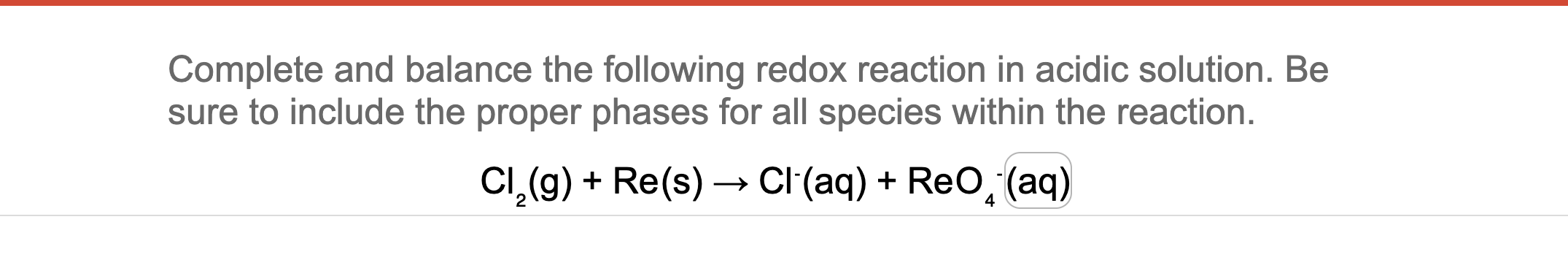 [Solved]: Complete And Balance The Following Redox Reactio