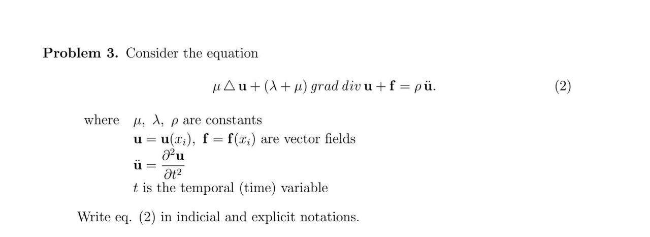 Solved Problem 3. Consider the equation | Chegg.com