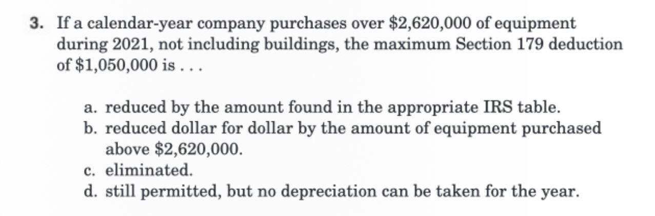 Solved 3. If a calendar-year company purchases over | Chegg.com